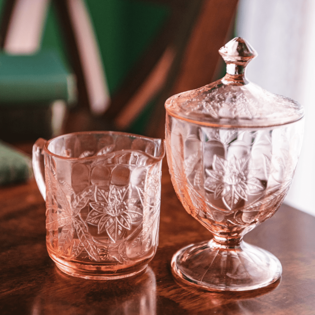 In stock Depression Glass